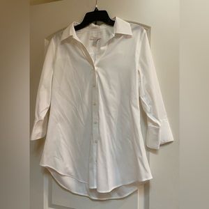 Chico’s white no-iron button down shirt - size 8/M